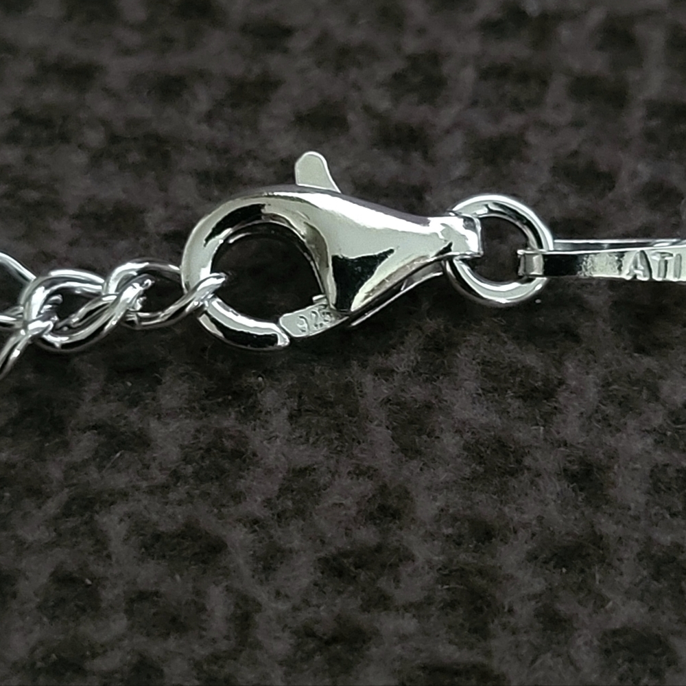 Annika Witt Sterling Silver🤍 Floating🛶 Scroll📜 Ball⚾️ Pendant Necklace - - Picture 9 of 15
